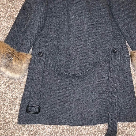 Thalhimers vintage fur charcoal gray coat - Picture 11 of 14